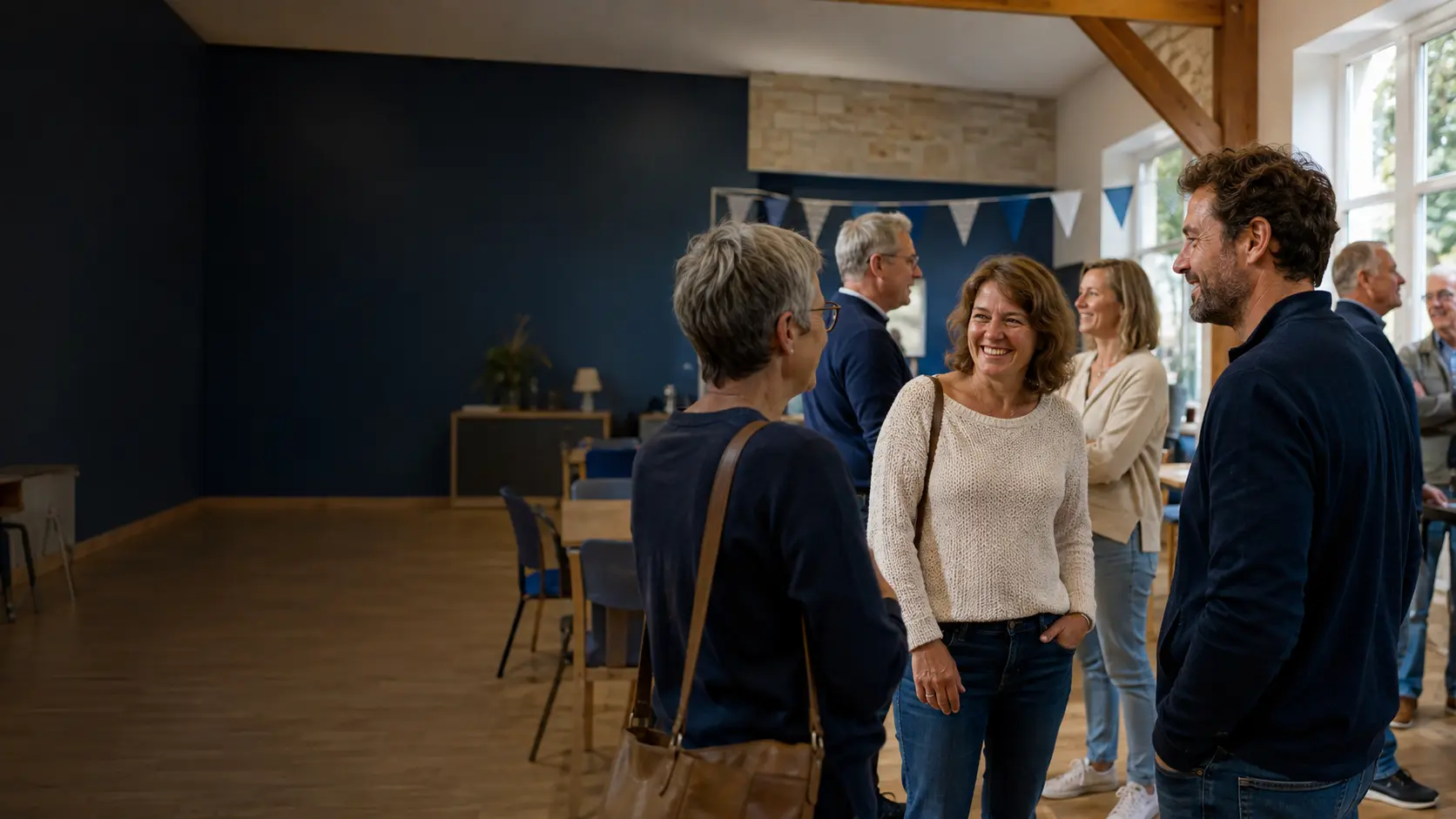 Bénévoles et visiteurs réunis lors d’un événement convivial de La Vallée du Cœur